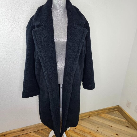 Fabletics Teddy Long Coat Khloe Kardashian Collaboration Size XL - Picture 5 of 11